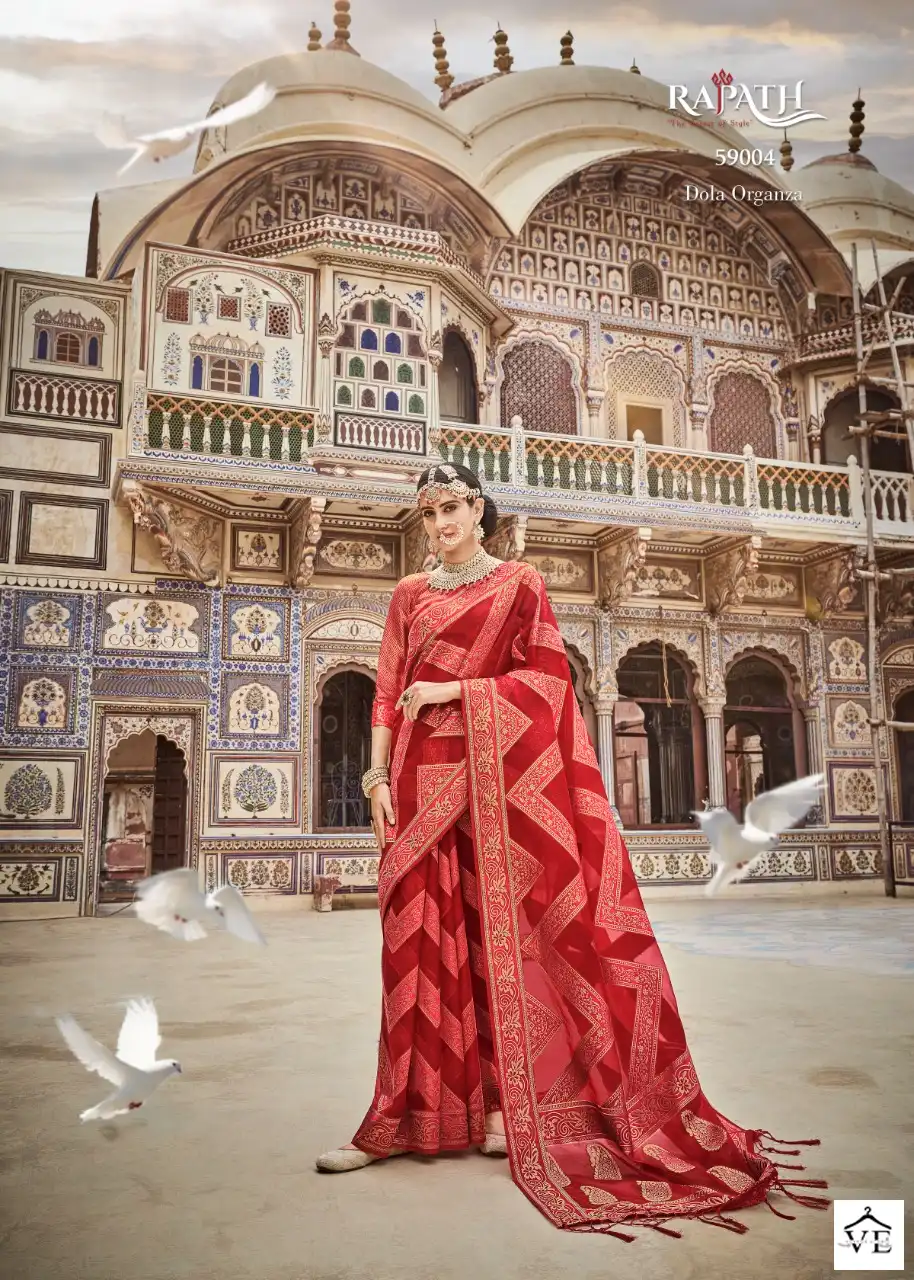 Rajpath Amelia Dola Organza Wholesale Saree Catalog — Wholesale Sarees, MPA wholesale from Surat - Gallery Image 2