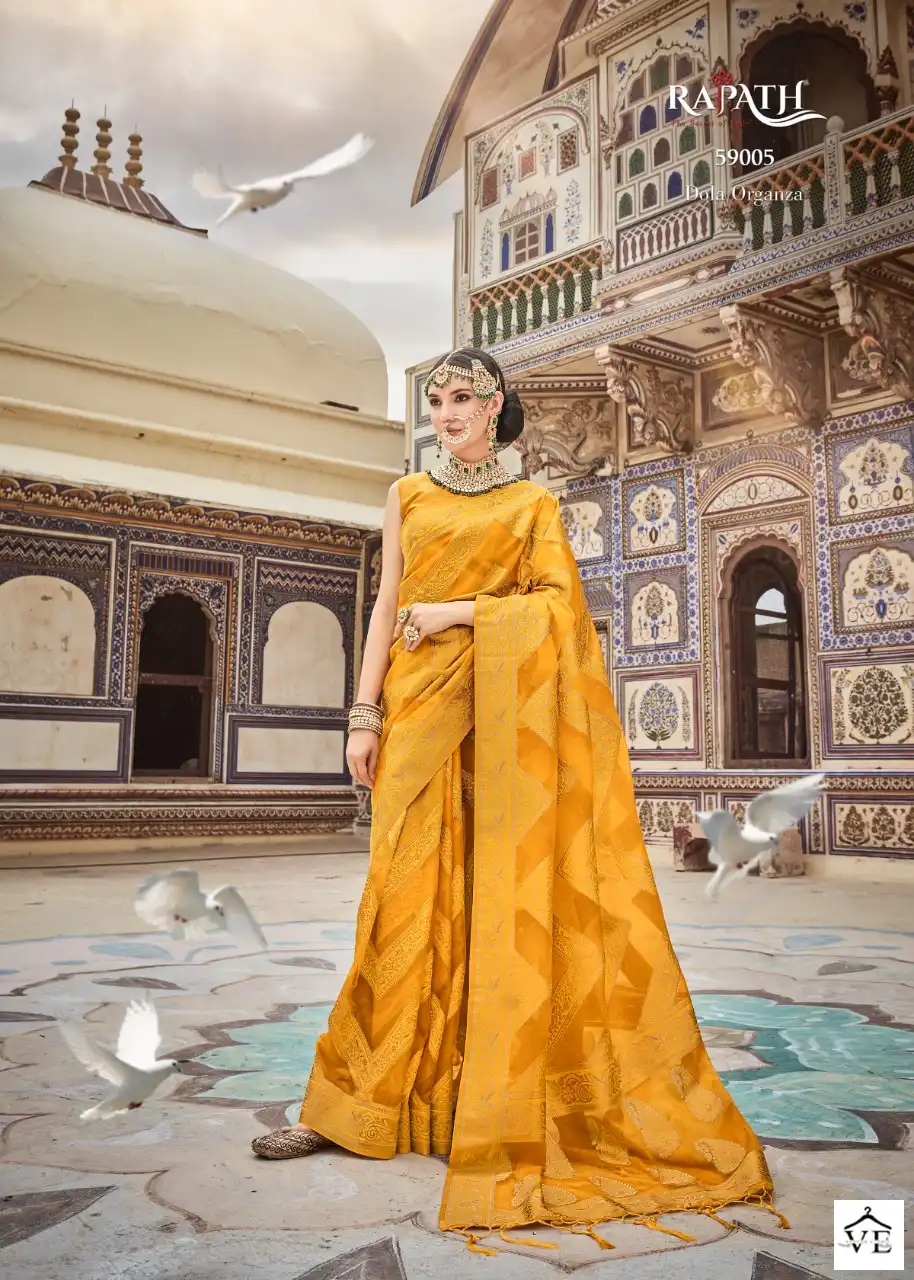 Rajpath Amelia Dola Organza Wholesale Saree Catalog — Wholesale Sarees, MPA wholesale from Surat - Gallery Image 3
