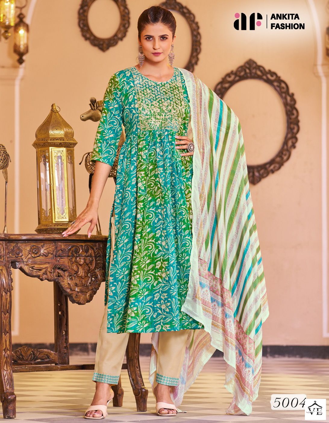 Ankita Fashion Aneri Pure Mal Cotton Wholesale Readymade Suits Catalog — Wholesale Salwar Suits, MPA wholesale from Surat — view 1