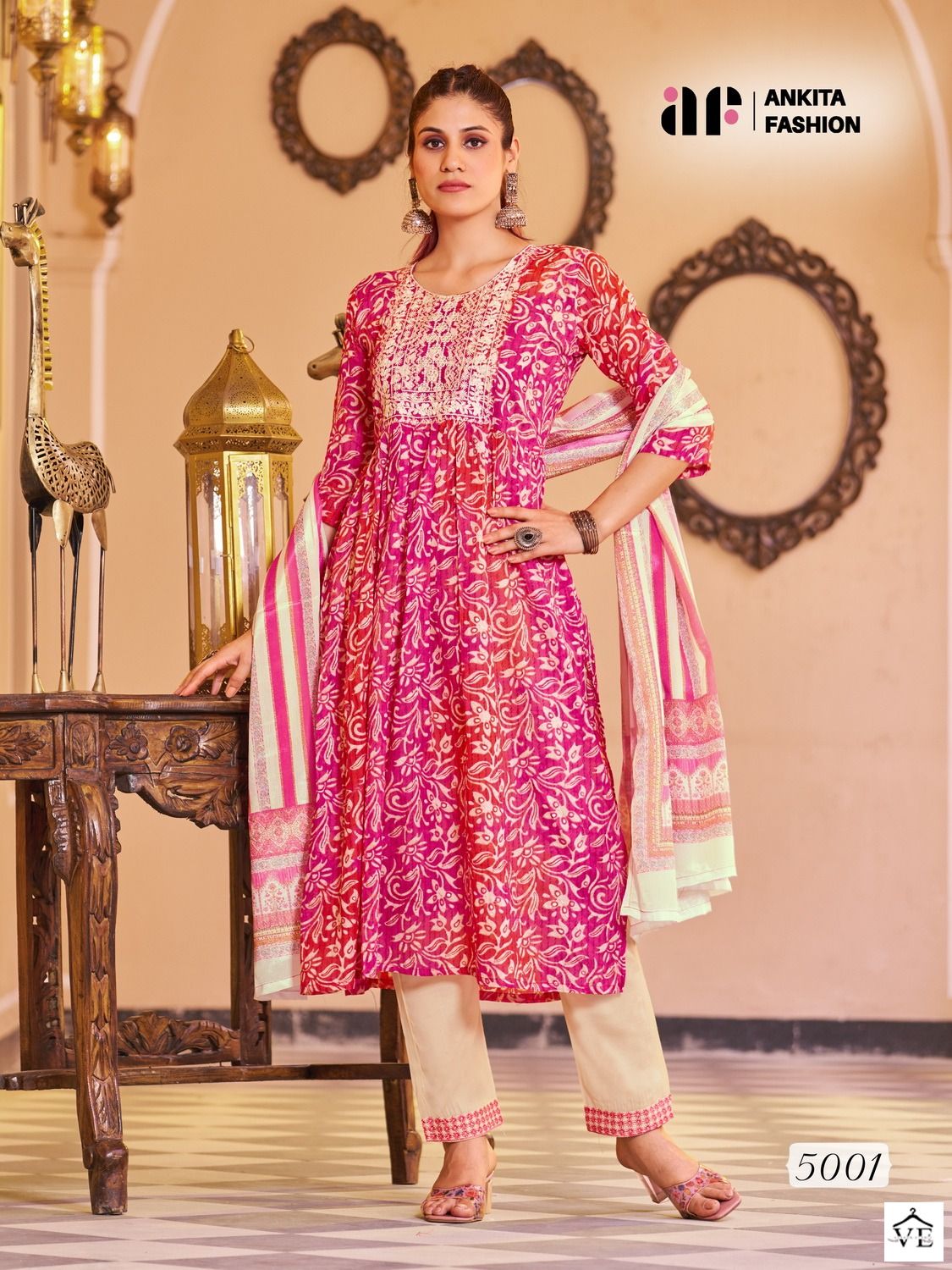 Ankita Fashion Aneri Pure Mal Cotton Wholesale Readymade Suits Catalog — Wholesale Salwar Suits, MPA wholesale from Surat - Gallery Image 4
