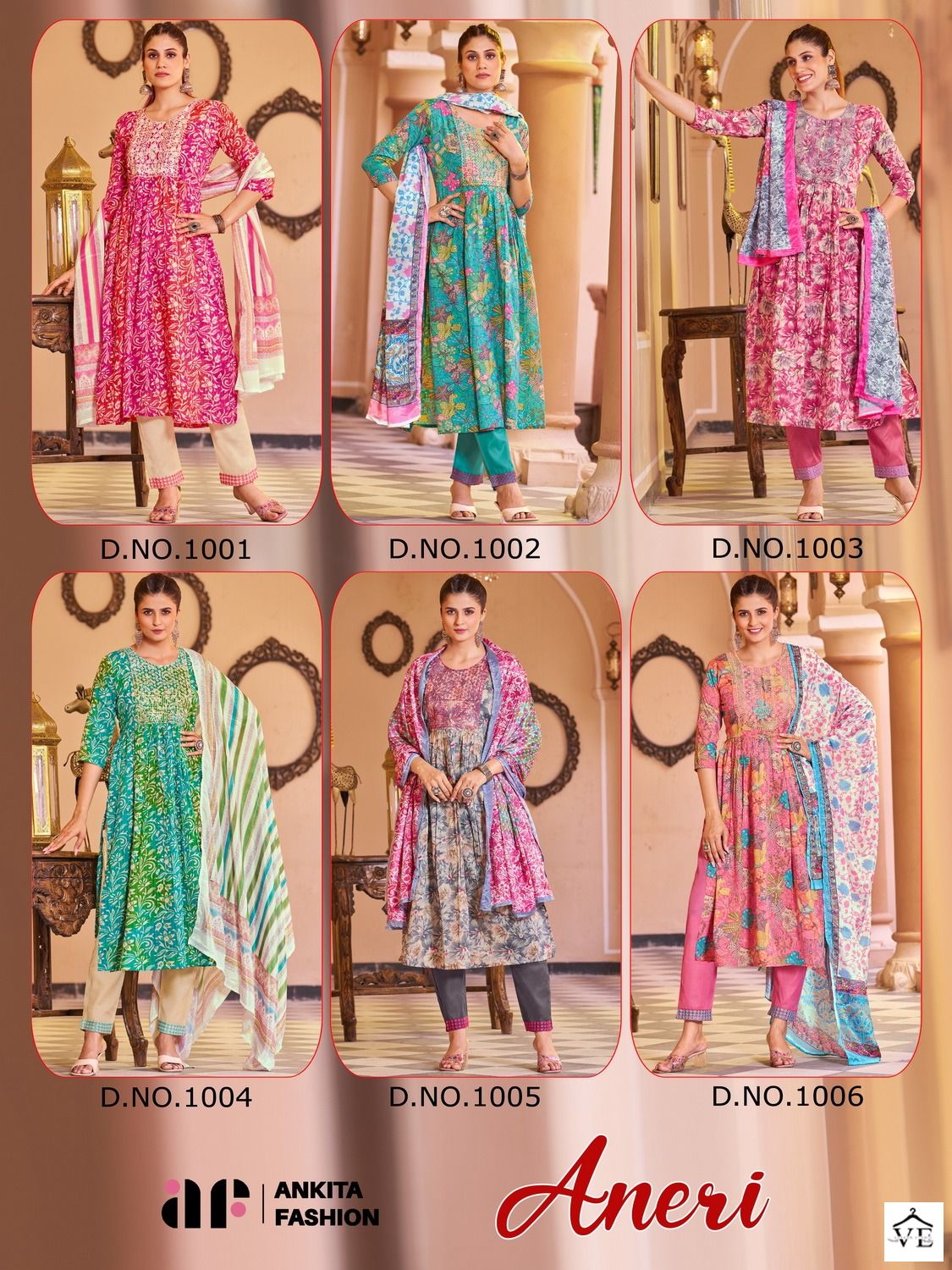 Ankita Fashion Aneri Pure Mal Cotton Wholesale Readymade Suits Catalog — Wholesale Salwar Suits, MPA wholesale from Surat — view 7