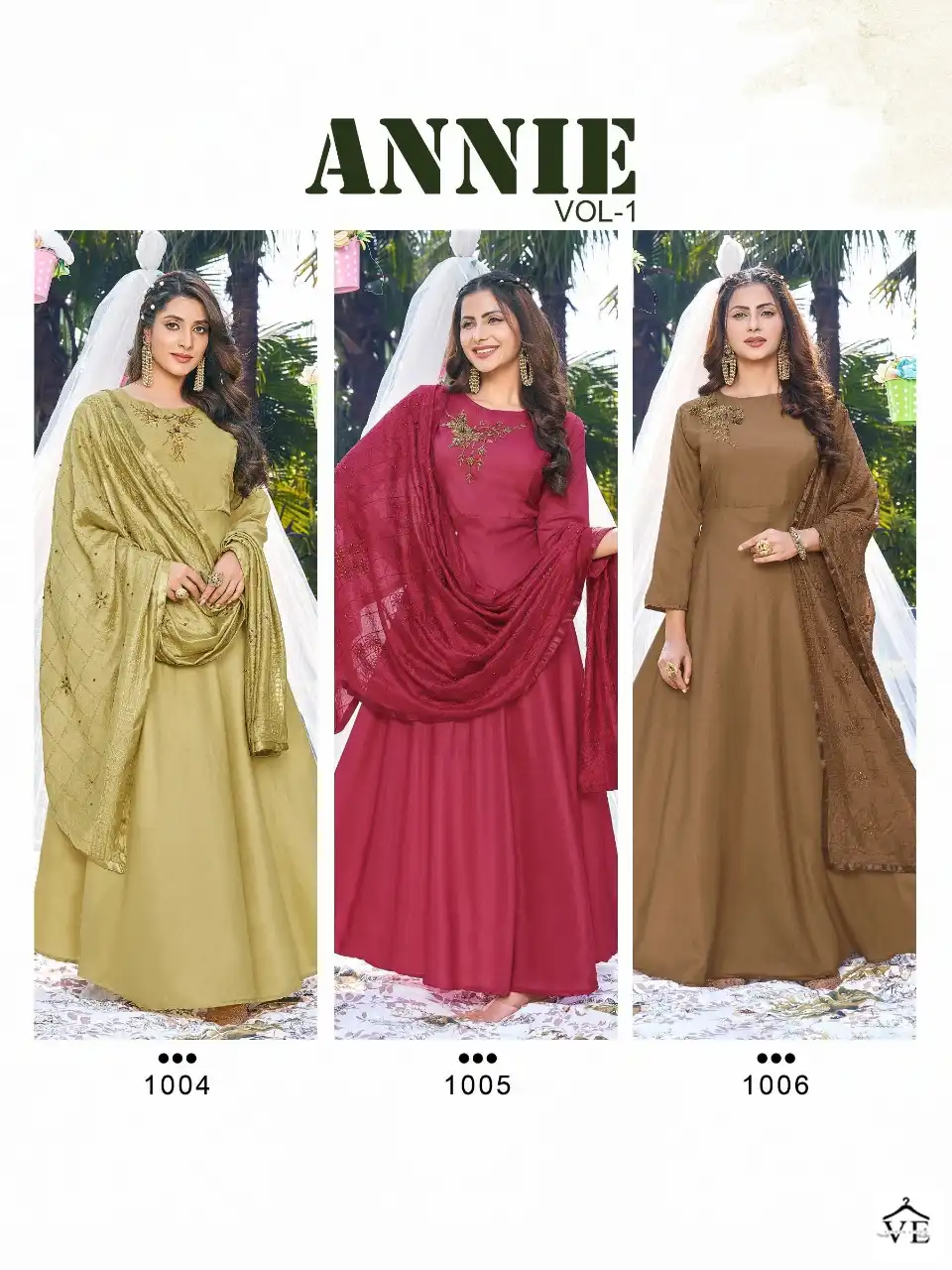 Wanna Annie Heavy Muslin Wholesale Gown With Dupatta Catalog — Wholesale Kurtis, MPA wholesale from Surat — view 6