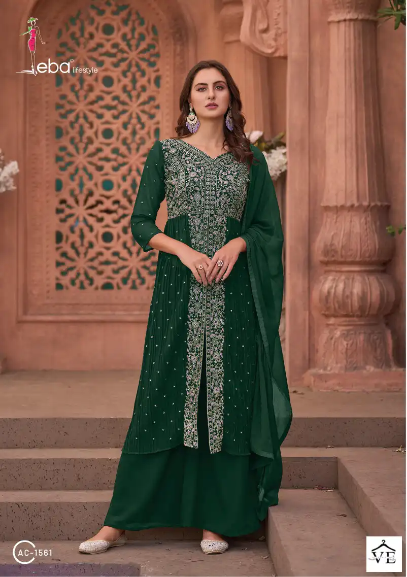 Eba Lifestyle Apple Cut Vol 1 Blooming Georgette Wholesale Designer Readymade Suits Catalog — Wholesale Salwar Suits, Eba Lifestyle wholesale from Surat - Gallery Image 2