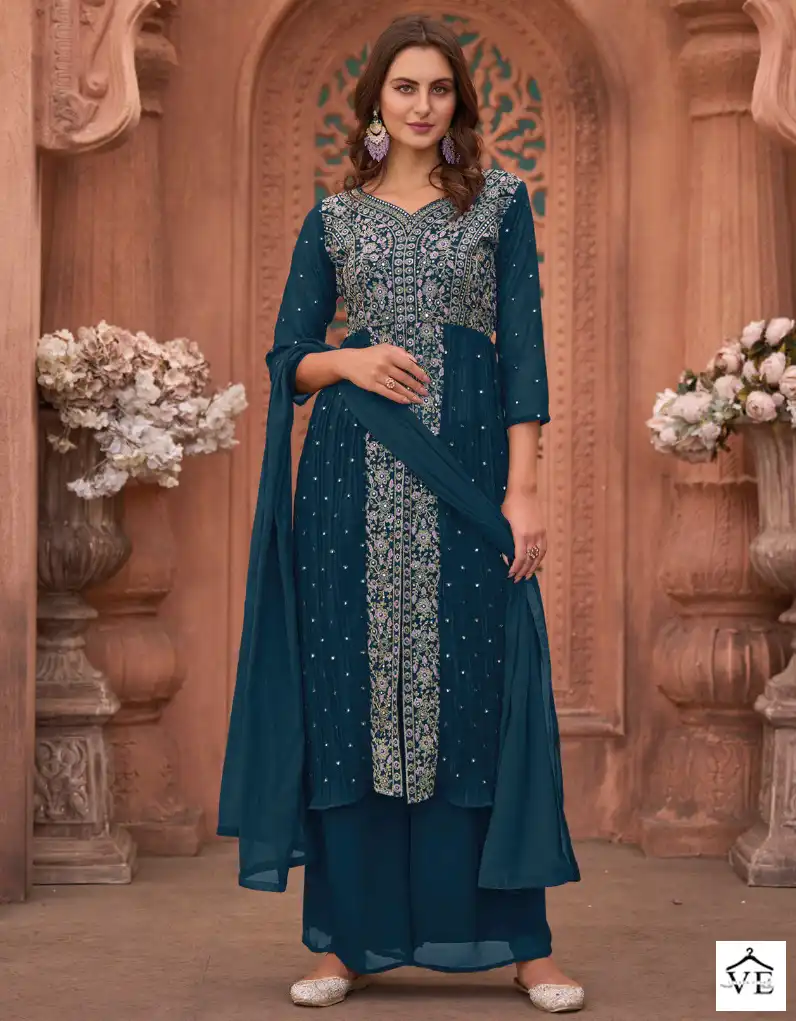 Eba Lifestyle Apple Cut Vol 1 Blooming Georgette Wholesale Designer Readymade Suits Catalog — Wholesale Salwar Suits, Eba Lifestyle wholesale from Surat — view 1