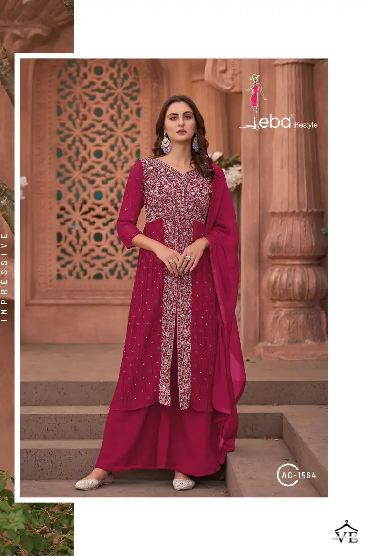 Eba Lifestyle Apple Cut Vol 1 Blooming Georgette Wholesale Designer Readymade Suits Catalog — Wholesale Salwar Suits, Eba Lifestyle wholesale from Surat - Gallery Image 4
