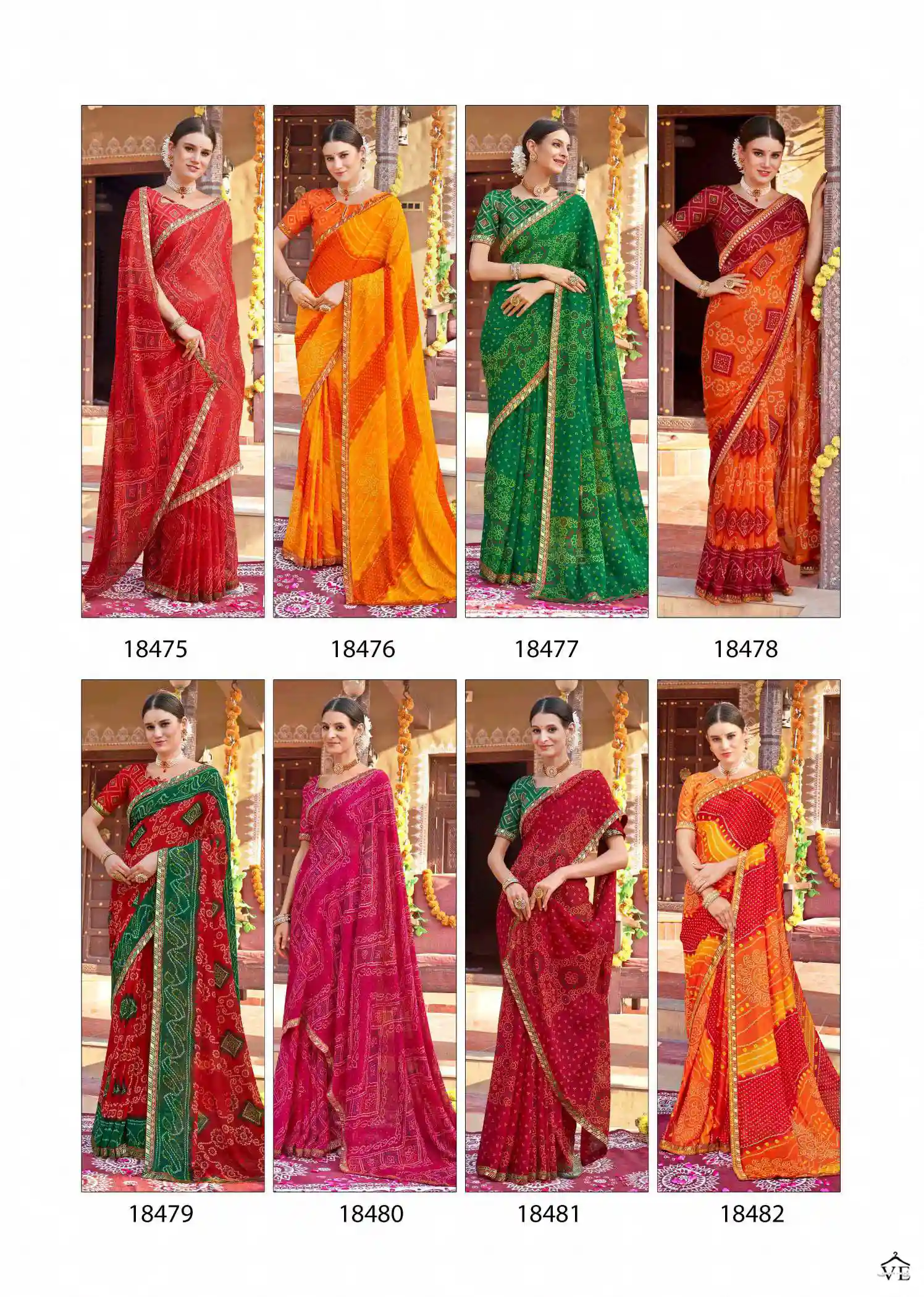 Madhupriya Bandhan Vol 10 White Cat Zometto Wholesale Saree Catalog — Wholesale Sarees, MPA wholesale from Surat — view 7