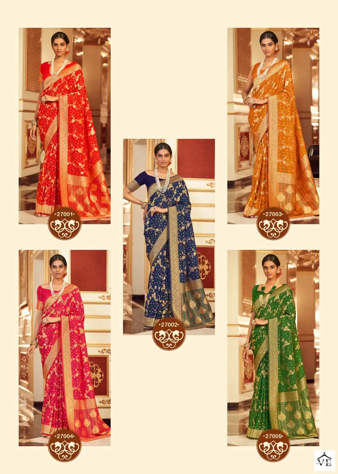 The Fabrica Bandhej Pure Chiffon Wholesale Saree Catalog — Wholesale Sarees, MPA wholesale from Surat — view 7