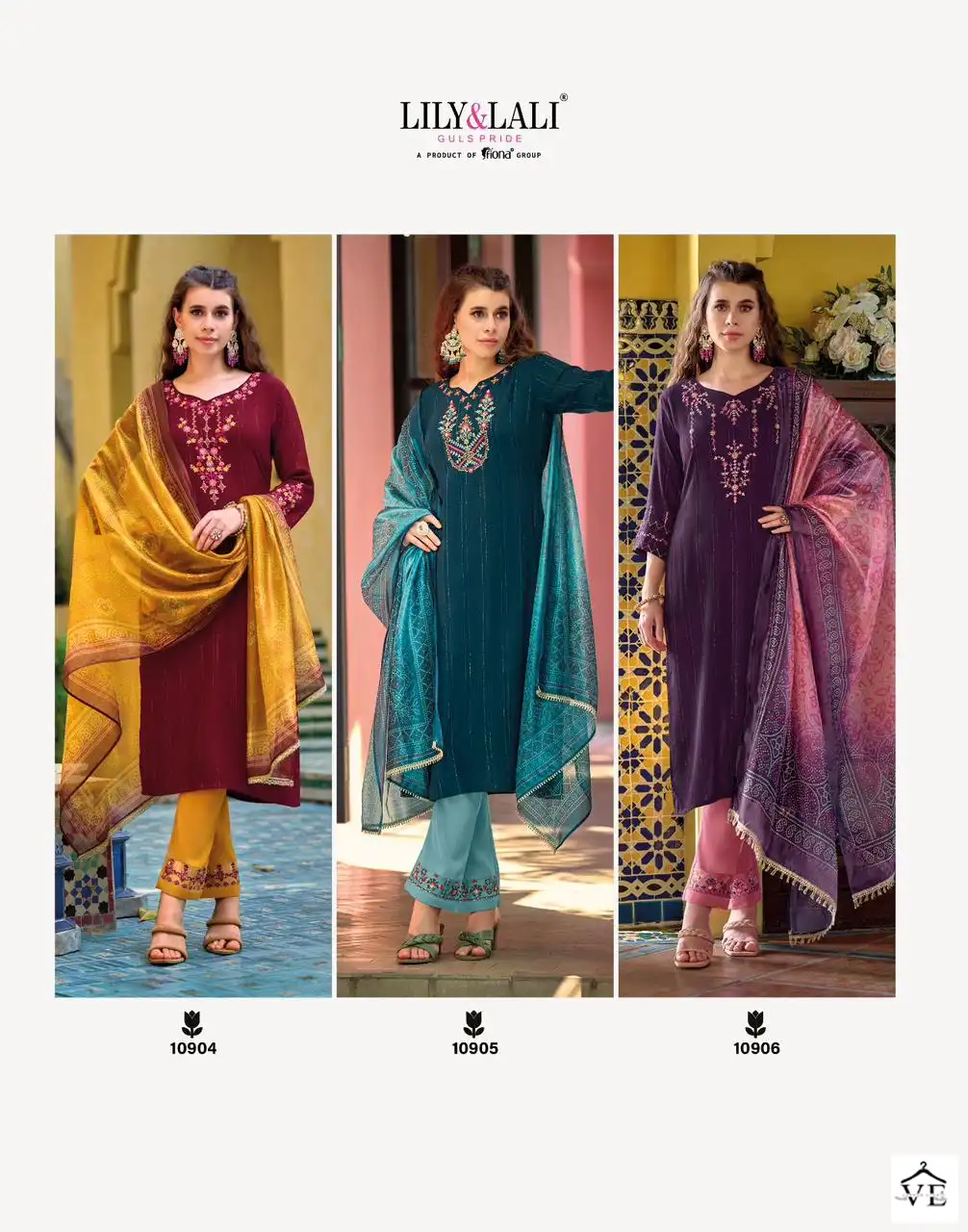 Lily & Lali Bandhej Fancy Viscose Rayon Wholesale Readymade Suits Catalog - Image 8