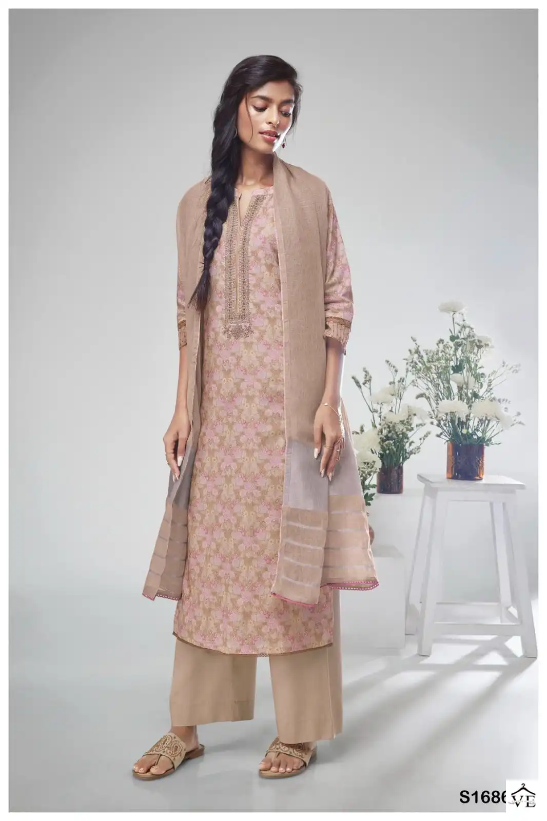 Ganga Banu 1686 Premium Cotton Wholesale Salwar Suit Catalog — Wholesale Salwar Suits, MPA wholesale from Surat - Gallery Image 2