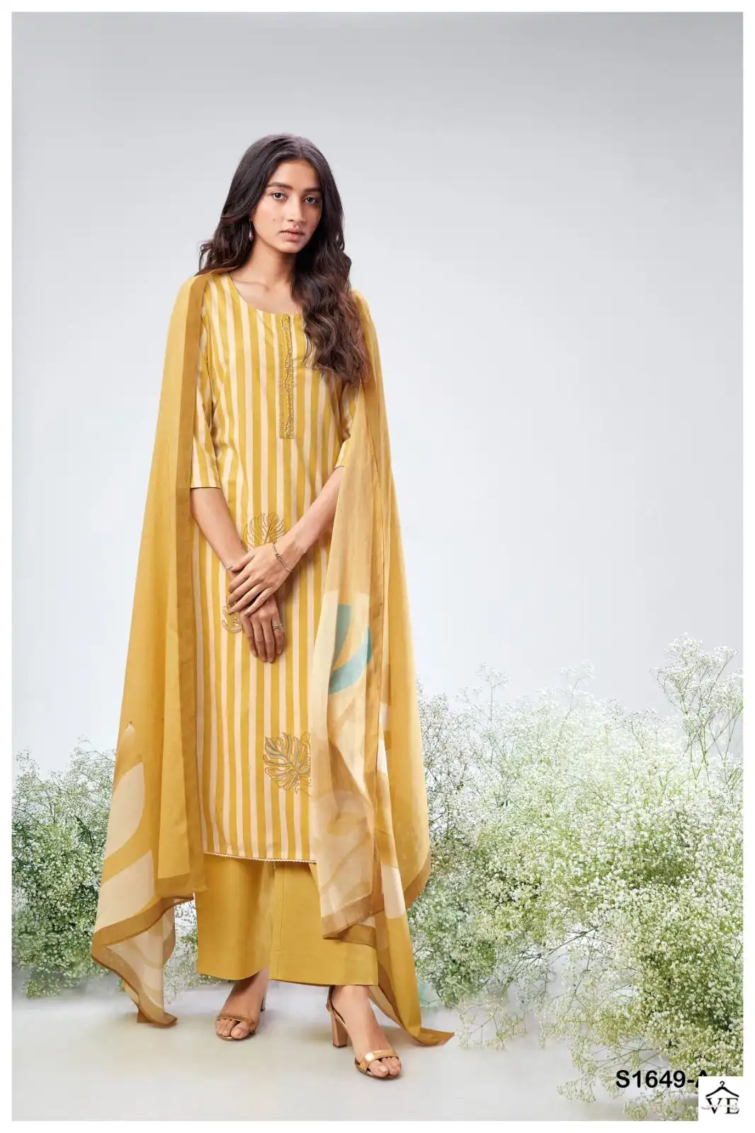 Ganga Barkha 1649 Premium Cotton Wholesale Salwar Suit Catalog — Wholesale Salwar Suits, MPA wholesale from Surat — view 2