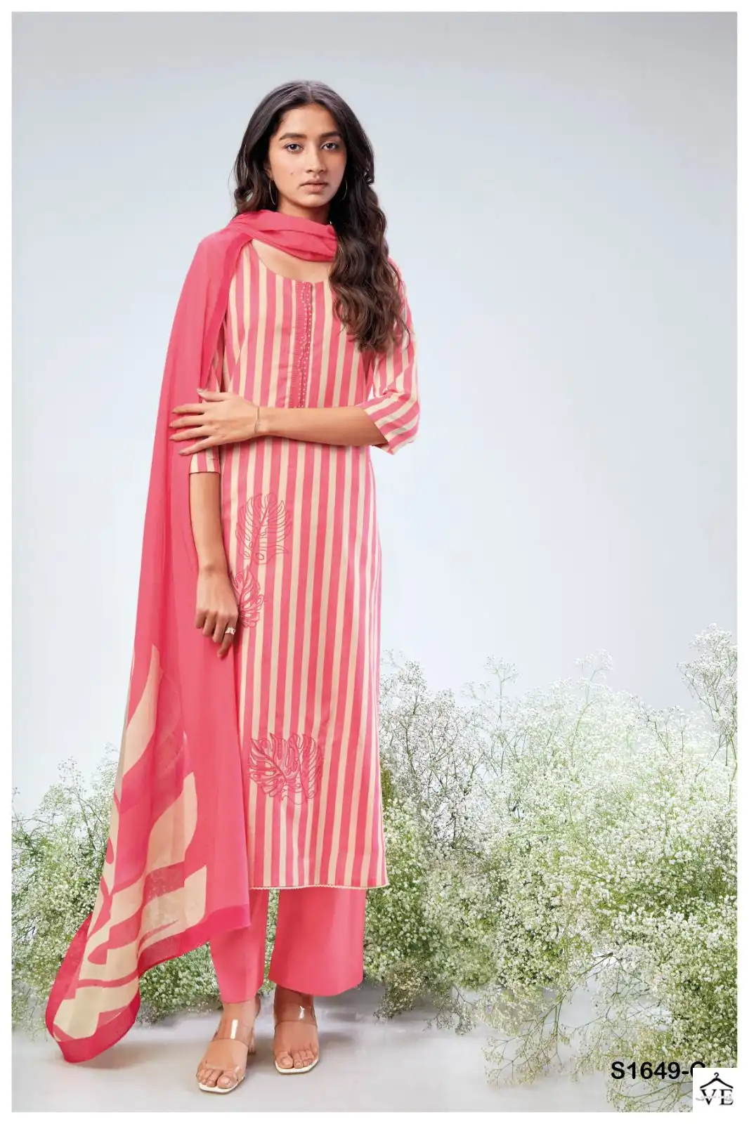 Ganga Barkha 1649 Premium Cotton Wholesale Salwar Suit Catalog — Wholesale Salwar Suits, MPA wholesale from Surat — view 3