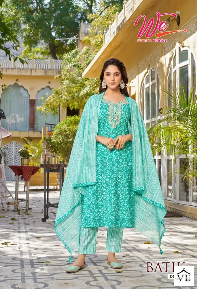 We Batik Pure Cotton Wholesale Readymade Suits Catalog — Wholesale Salwar Suits, MPA wholesale from Surat - Gallery Image 6