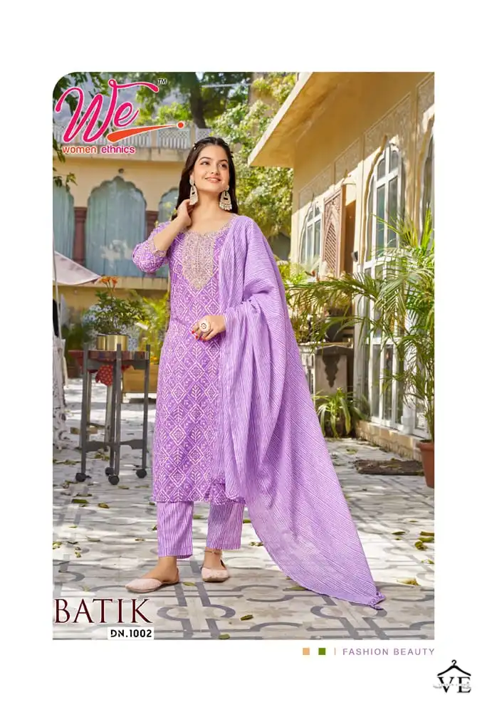 We Batik Pure Cotton Wholesale Readymade Suits Catalog — Wholesale Salwar Suits, MPA wholesale from Surat - Gallery Image 2