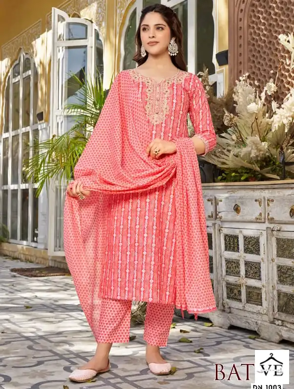 We Batik Pure Cotton Wholesale Readymade Suits Catalog — Wholesale Salwar Suits, MPA wholesale from Surat — view 1