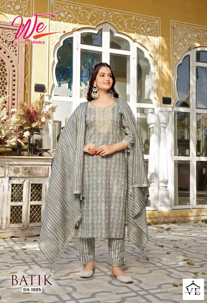 We Batik Pure Cotton Wholesale Readymade Suits Catalog — Wholesale Salwar Suits, MPA wholesale from Surat - Gallery Image 4