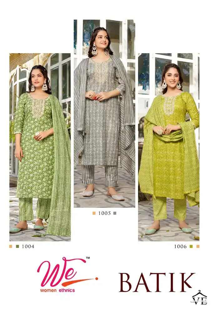 We Batik Pure Cotton Wholesale Readymade Suits Catalog — Wholesale Salwar Suits, MPA wholesale from Surat - Gallery Image 7