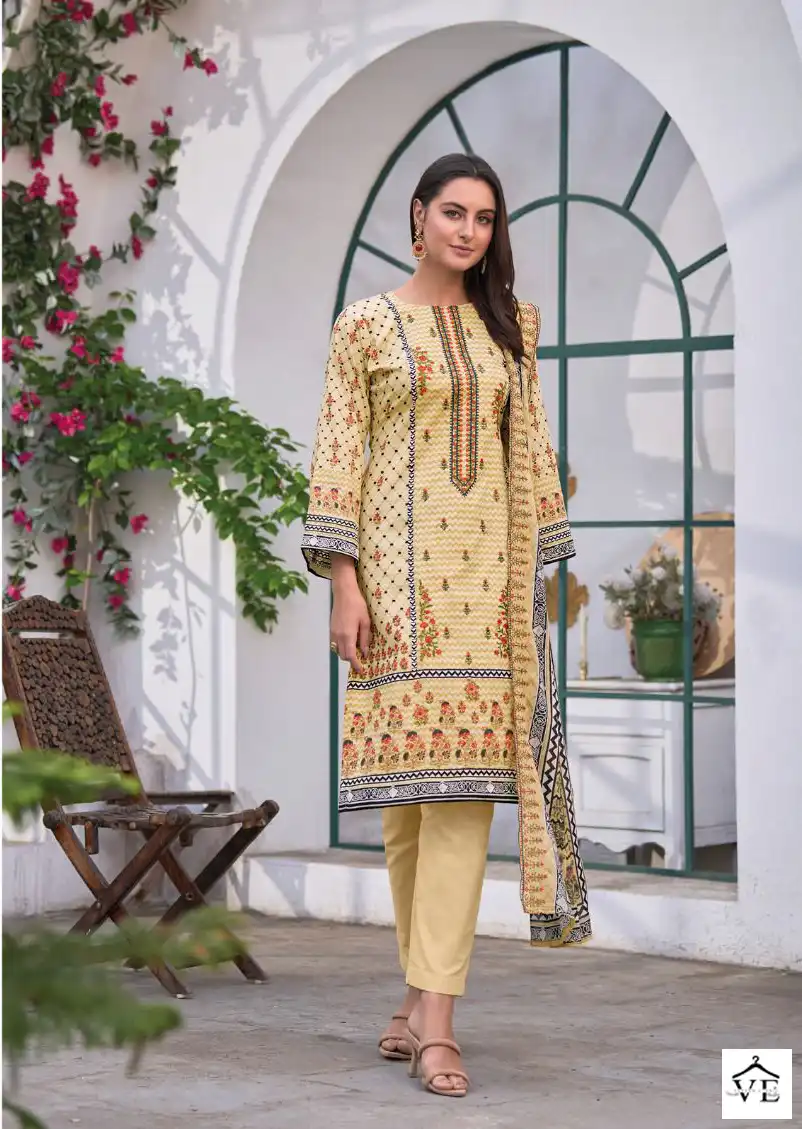Bin Saeed Lawn Collection Vol-4 Pure Lawn Wholesale Pakistani Suits Catalog — Wholesale Salwar Suits, MPA wholesale from Surat - Gallery Image 4