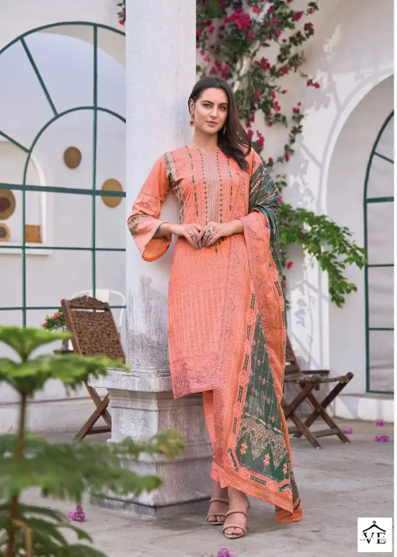 Bin Saeed Lawn Collection Vol-4 Pure Lawn Wholesale Pakistani Suits Catalog — Wholesale Salwar Suits, MPA wholesale from Surat - Gallery Image 2