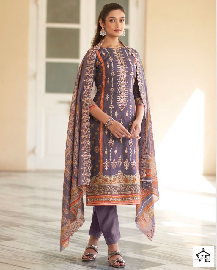 Shree Fabs Bin Saeed Lawn Collection Vol 5 Pure Lawn Wholesale Pakistani Salwar Suit Catalog — Wholesale Salwar Suits, MPA wholesale from Surat — view 1