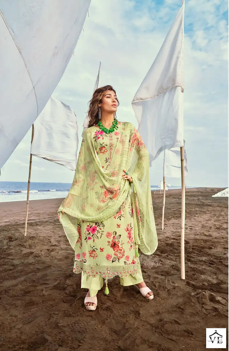 Rang Blossom Pure Lawn Cotton Wholesale Salwar Suit Catalog — Wholesale Salwar Suits, MPA wholesale from Surat — view 8