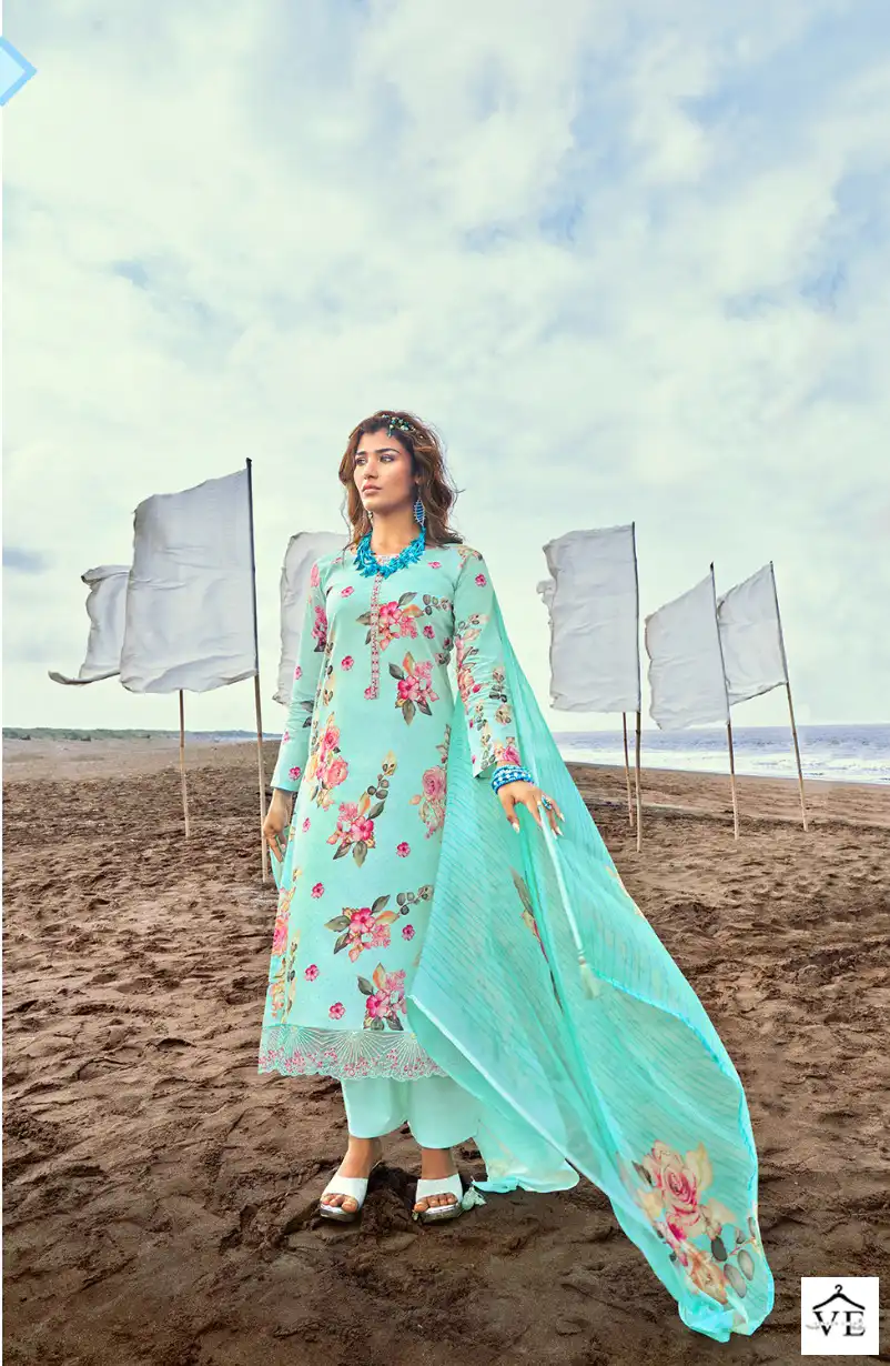 Rang Blossom Pure Lawn Cotton Wholesale Salwar Suit Catalog — Wholesale Salwar Suits, MPA wholesale from Surat — view 2