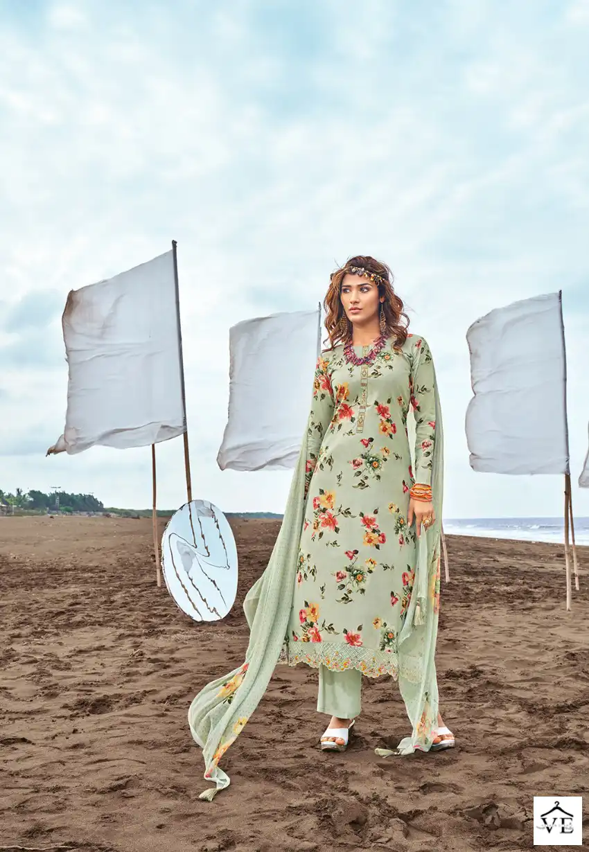 Rang Blossom Pure Lawn Cotton Wholesale Salwar Suit Catalog — Wholesale Salwar Suits, MPA wholesale from Surat — view 4