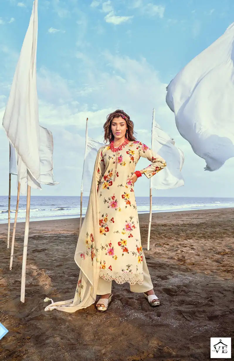 Rang Blossom Pure Lawn Cotton Wholesale Salwar Suit Catalog — Wholesale Salwar Suits, MPA wholesale from Surat — view 5