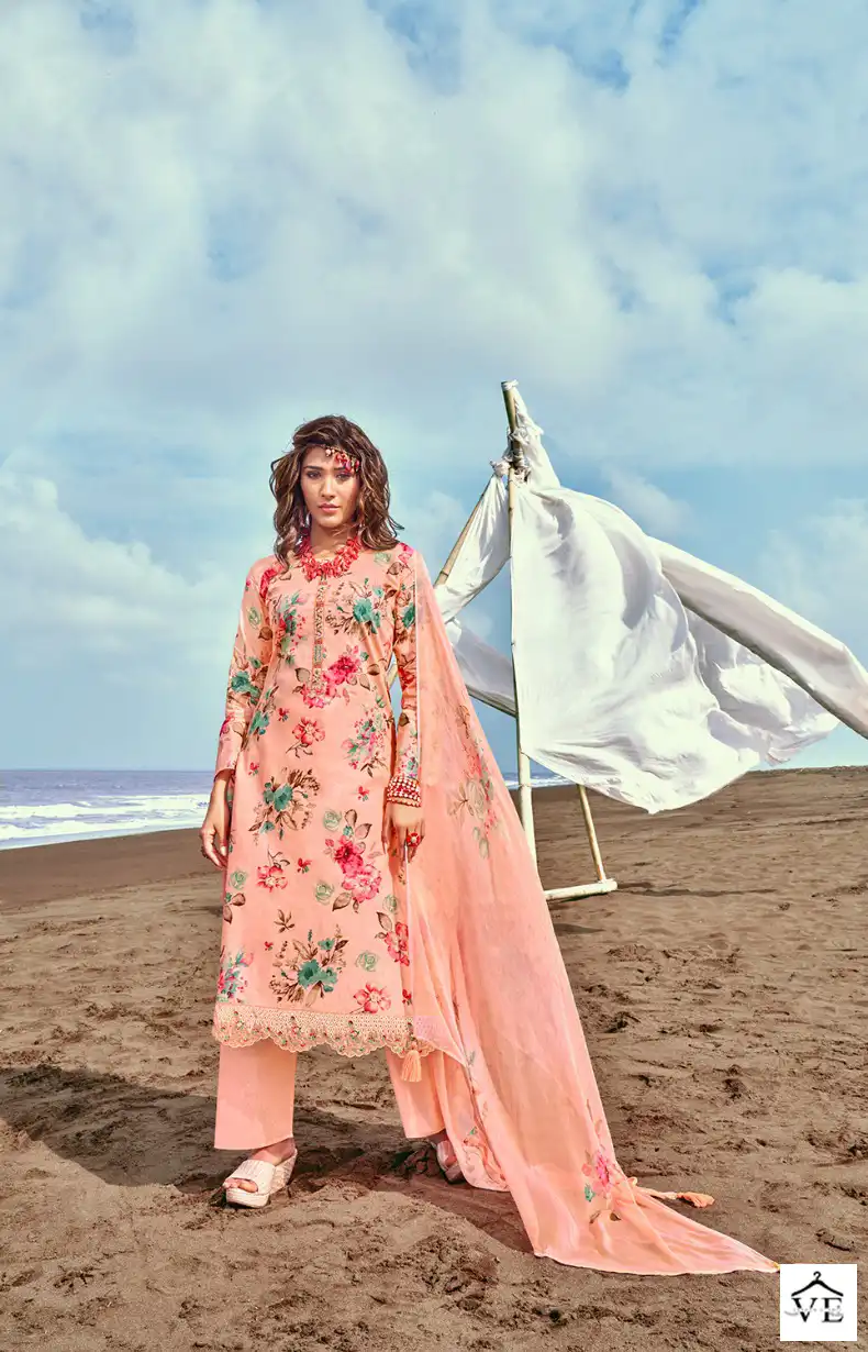 Rang Blossom Pure Lawn Cotton Wholesale Salwar Suit Catalog — Wholesale Salwar Suits, MPA wholesale from Surat — view 6