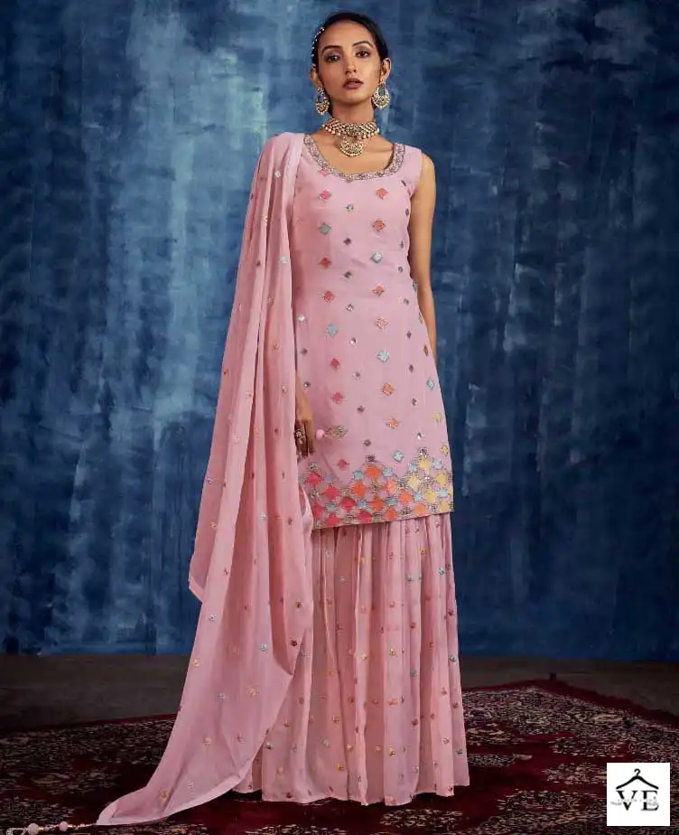 Arya Blush Vol 3 Georgette Wholesale Readymade Salwar Suit Catalog — Wholesale Salwar Suits, MPA wholesale from Surat — view 1