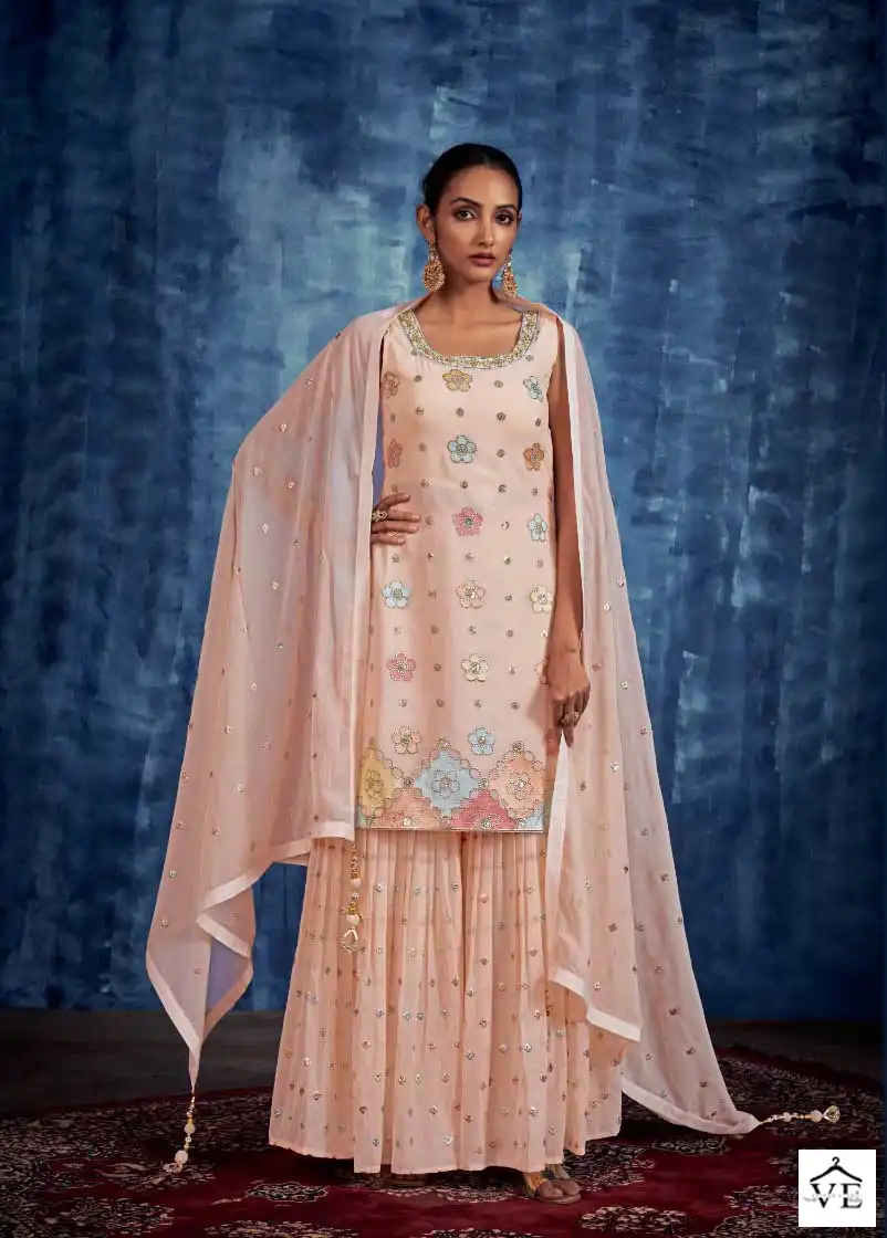 Arya Blush Vol 3 Georgette Wholesale Readymade Salwar Suit Catalog — Wholesale Salwar Suits, MPA wholesale from Surat - Gallery Image 4