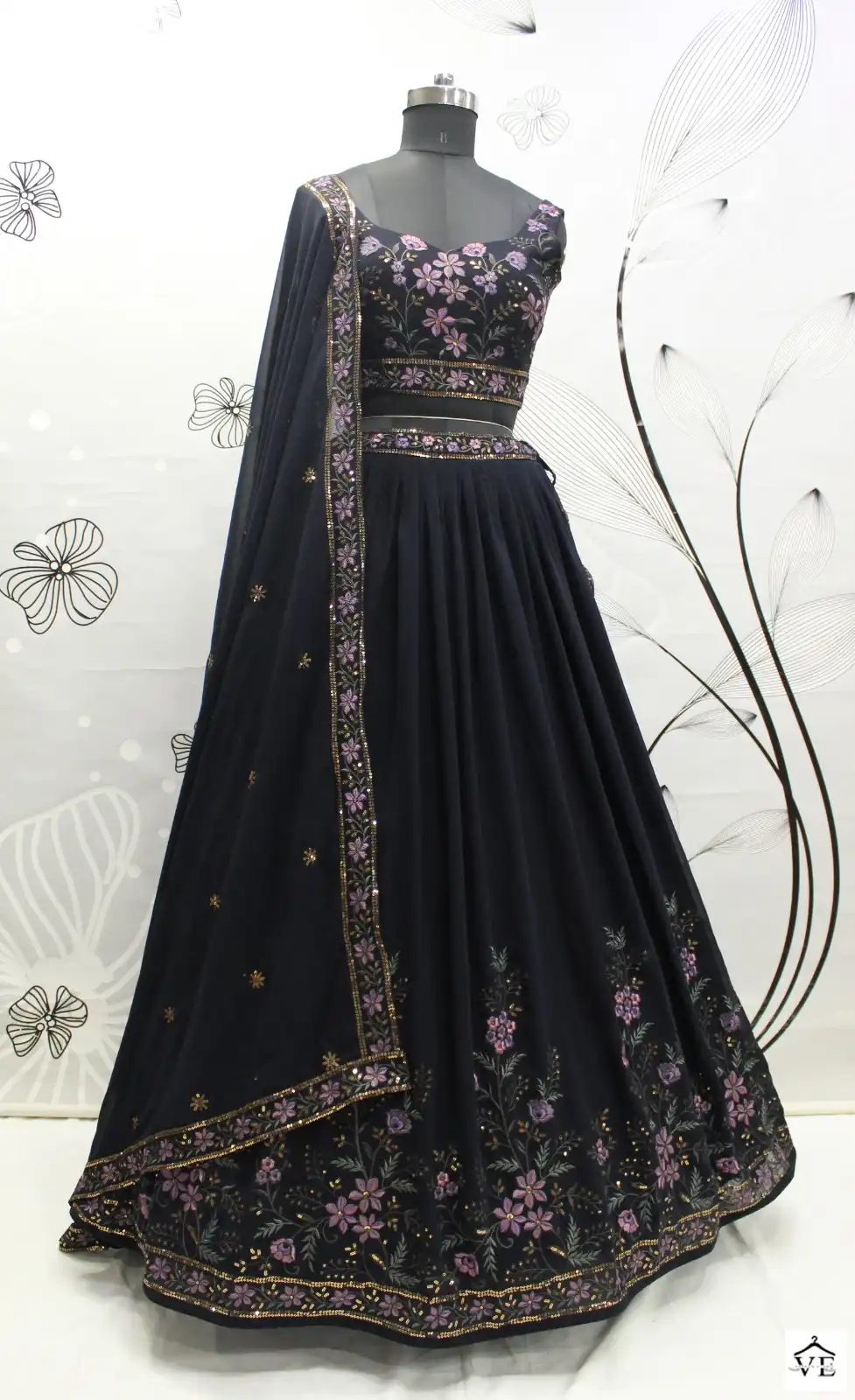 Shubhkala Bridesmaid Vol 30 Georgette Wholesale Semi Stitched Lehenga Choli Catalog — Wholesale Lehenga, MPA wholesale from Surat — view 9