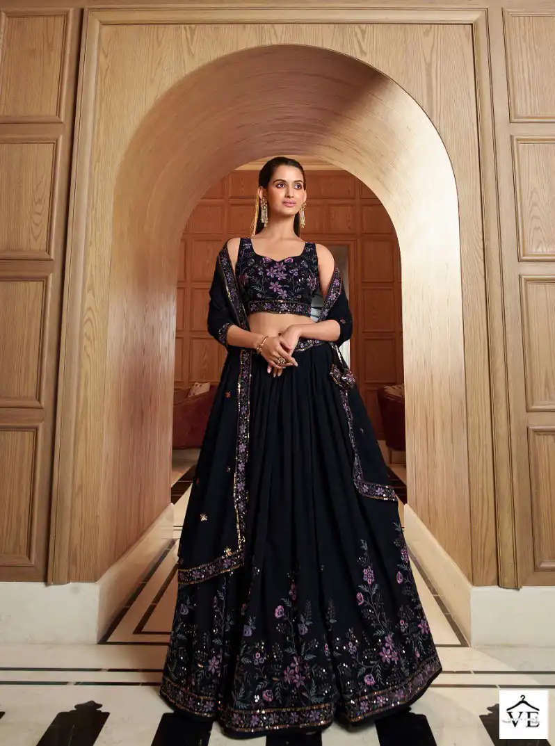 Shubhkala Bridesmaid Vol 30 Georgette Wholesale Semi Stitched Lehenga Choli Catalog — Wholesale Lehenga, MPA wholesale from Surat — view 2