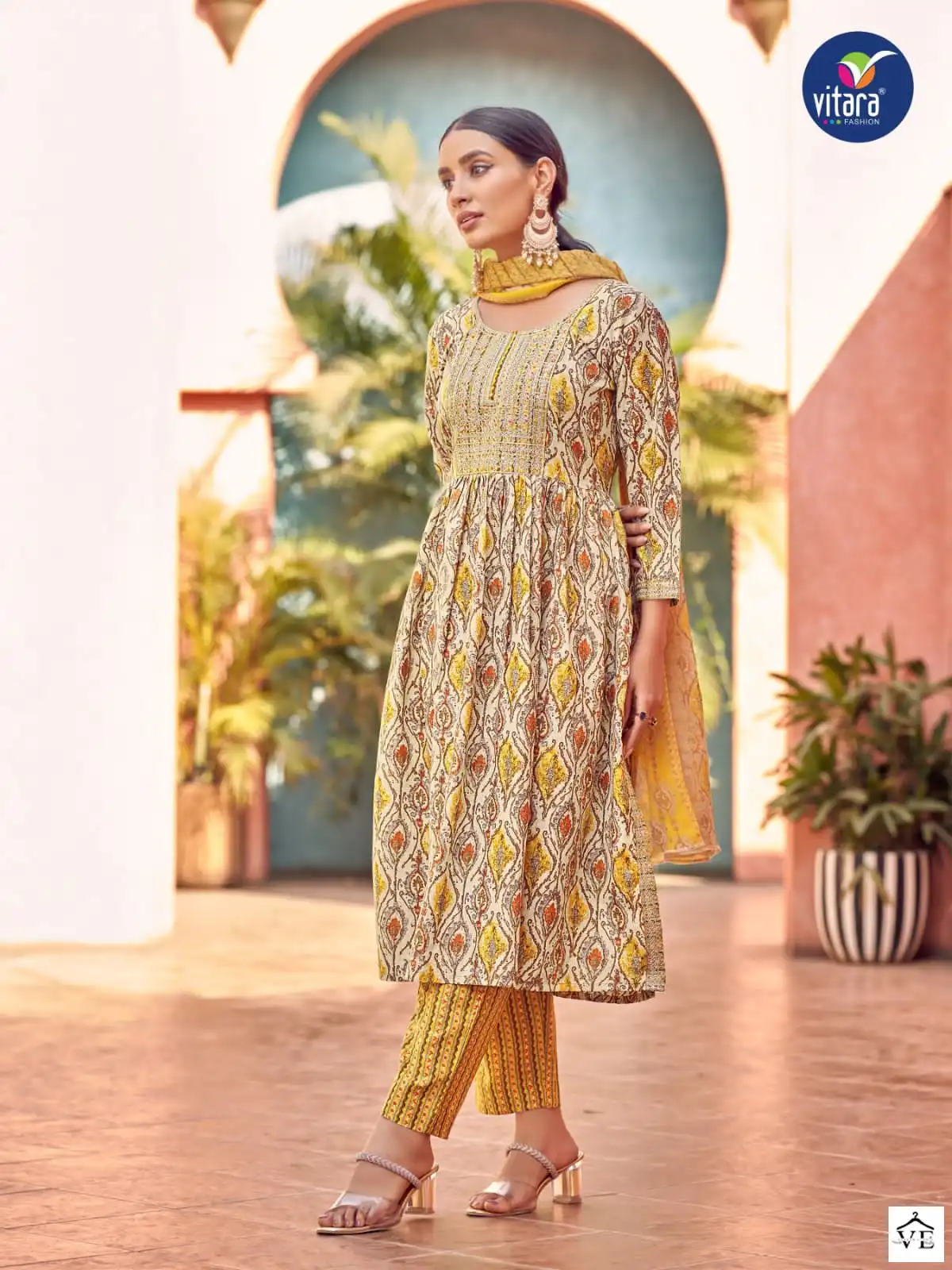 Vitara Brinton Cotton Print Wholesale Readymade Salwar Kameez Catalog — Wholesale Salwar Suits, MPA wholesale from Surat - Gallery Image 2