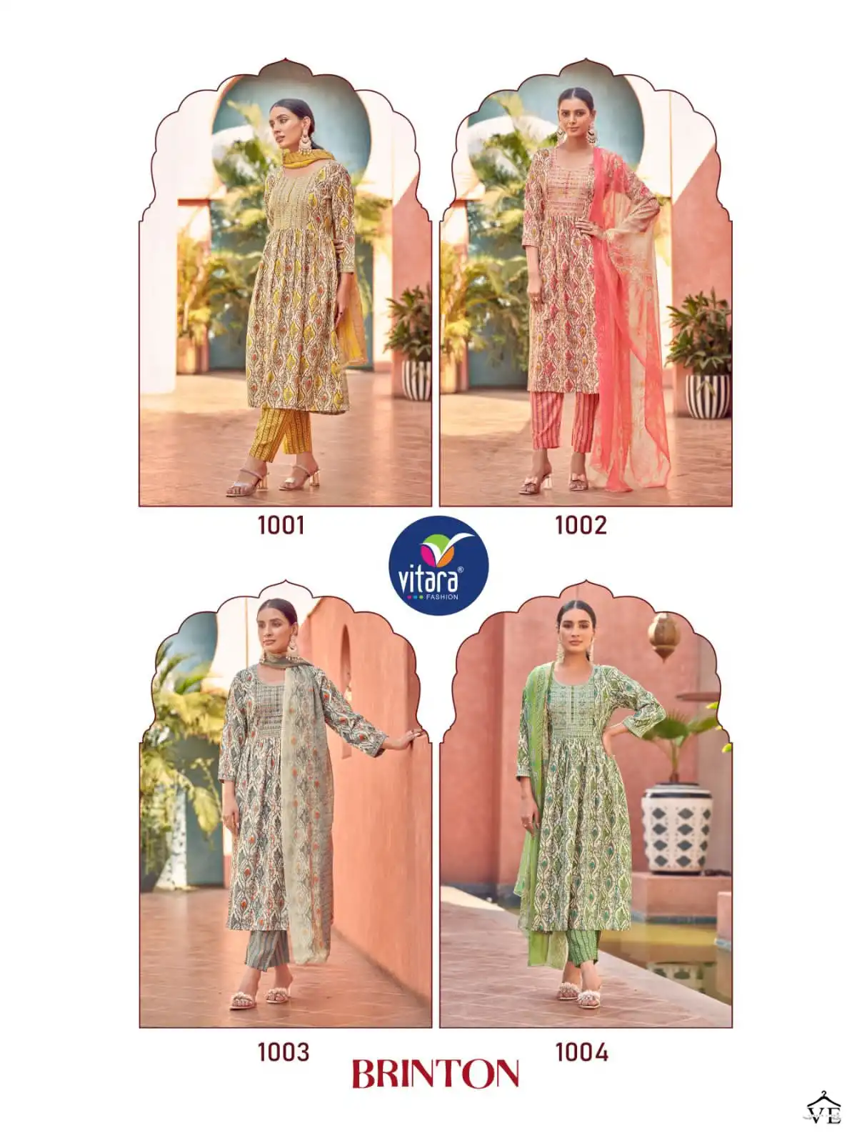 Vitara Brinton Cotton Print Wholesale Readymade Salwar Kameez Catalog — Wholesale Salwar Suits, MPA wholesale from Surat — view 5