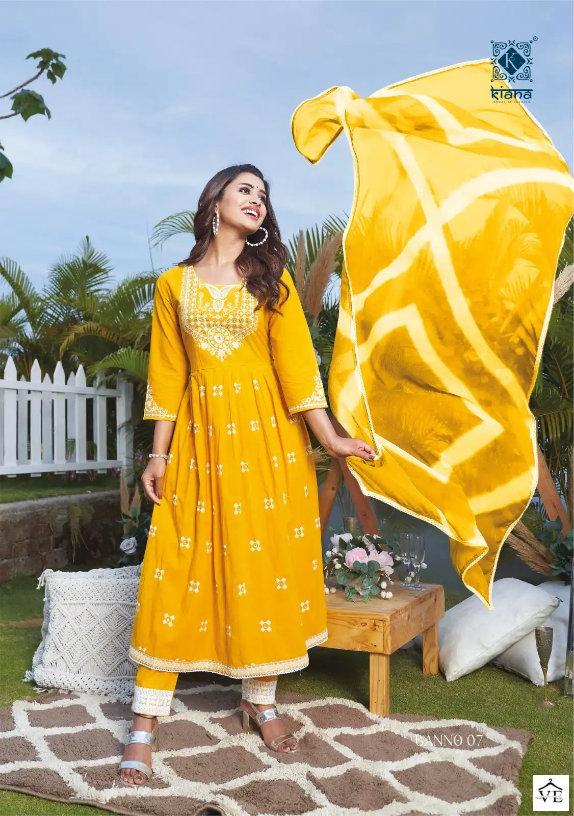 Kiana Banno Pure Cotton Wholesale Nayra Cut Readymade Suit Catalog — Wholesale Salwar Suits, MPA wholesale from Surat — view 4