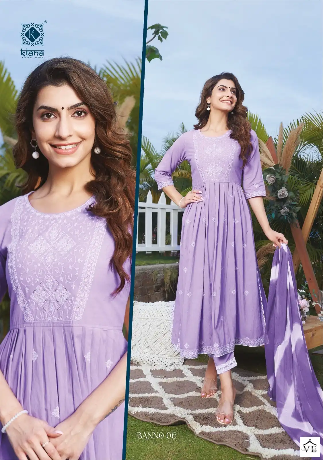 Kiana Banno Pure Cotton Wholesale Nayra Cut Readymade Suit Catalog — Wholesale Salwar Suits, MPA wholesale from Surat — view 5