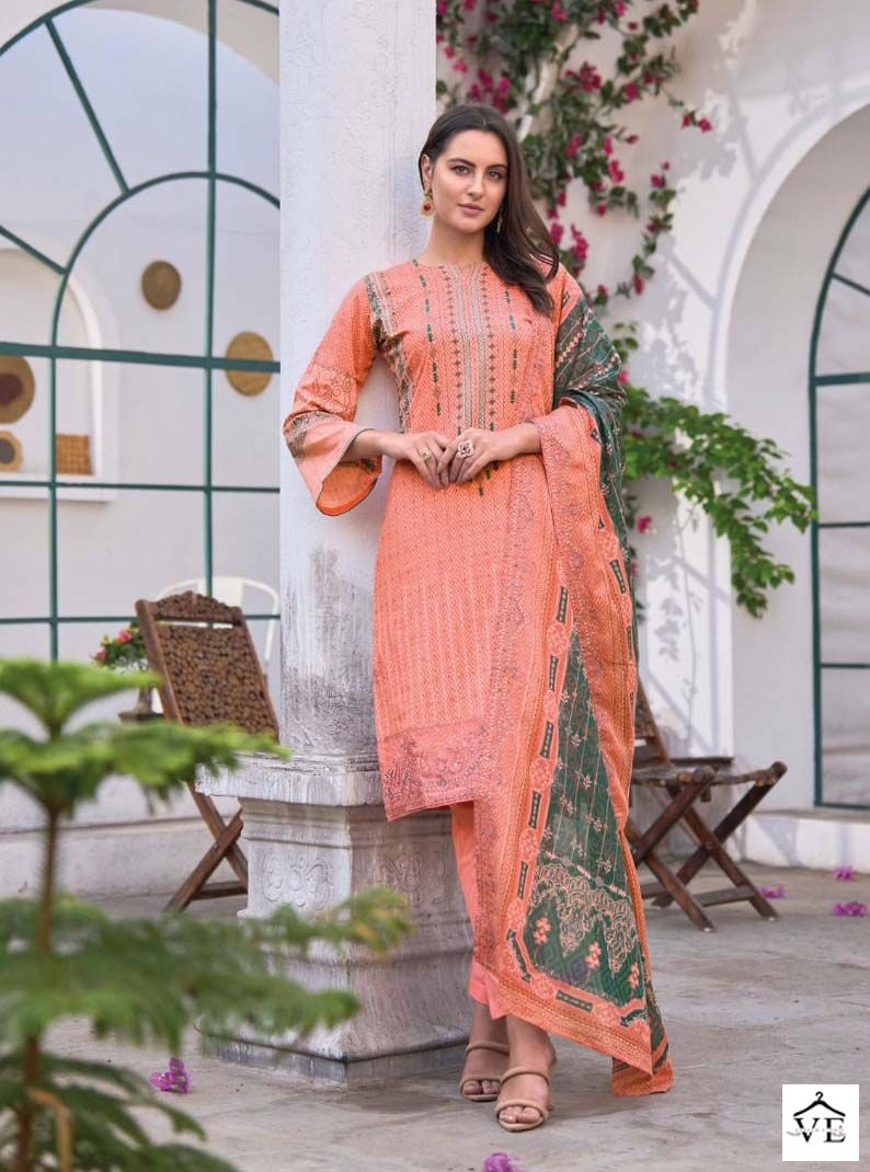 Shree Fabs Bin Saeed Lawn Collection Vol 4 Pure Lawn  Wholesale Pakistani Salwar Suit Catalog — Wholesale Salwar Suits, MPA wholesale from Surat — view 4