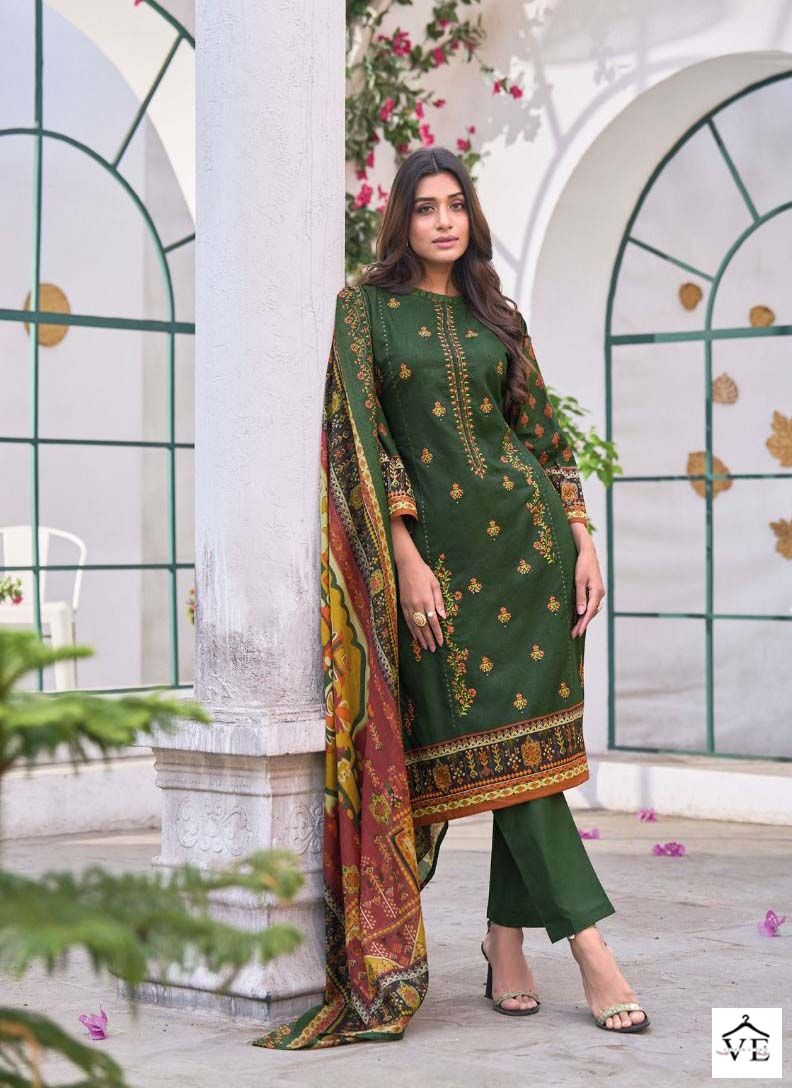 Shree Fabs Bin Saeed Lawn Collection Vol 4 Pure Lawn  Wholesale Pakistani Salwar Suit Catalog — Wholesale Salwar Suits, MPA wholesale from Surat — view 6
