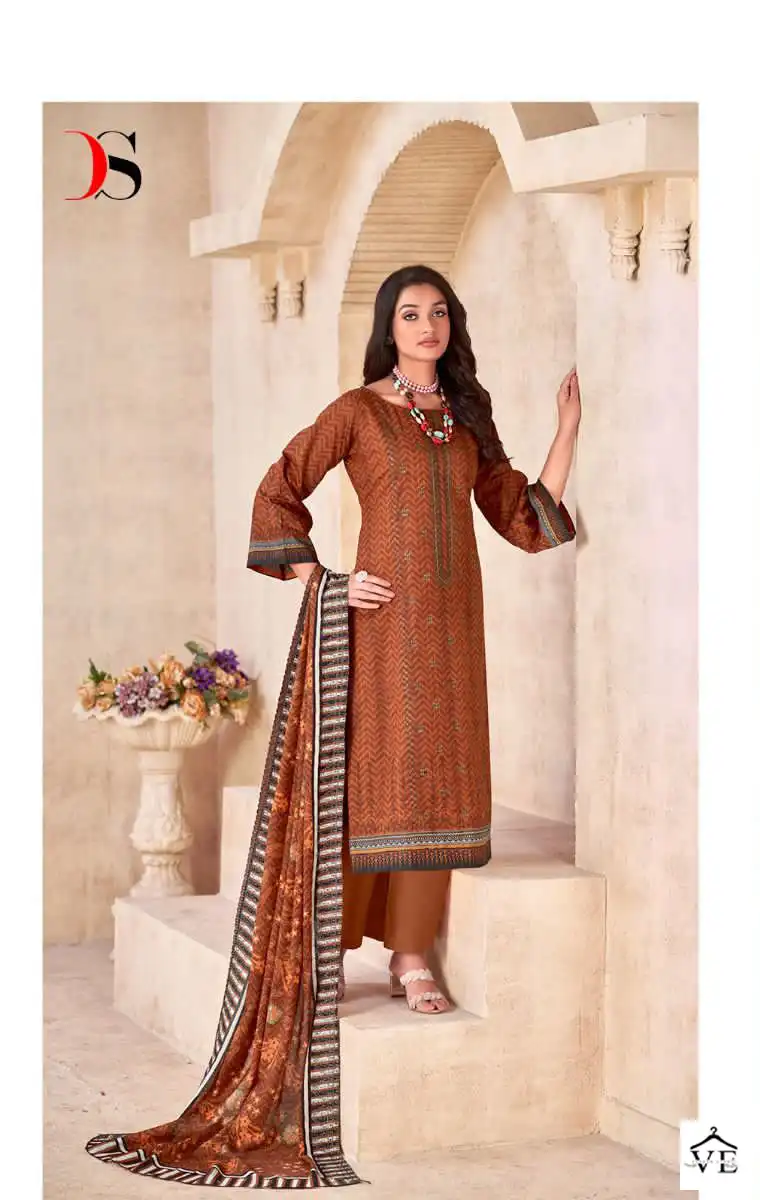 Deepsy Suits Bin Saeed Lawn Pure Cotton Wholesale Pakistani Salwar Suit Catalog — Wholesale Salwar Suits, MPA wholesale from Surat - Gallery Image 3