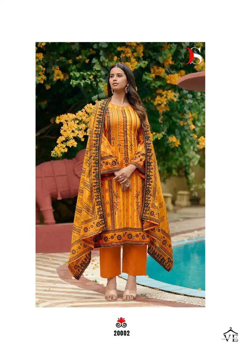 Deepsy Suits Bin Saeed Lawn Pure Cotton Wholesale Pakistani Salwar Suit Catalog — Wholesale Salwar Suits, MPA wholesale from Surat - Gallery Image 5
