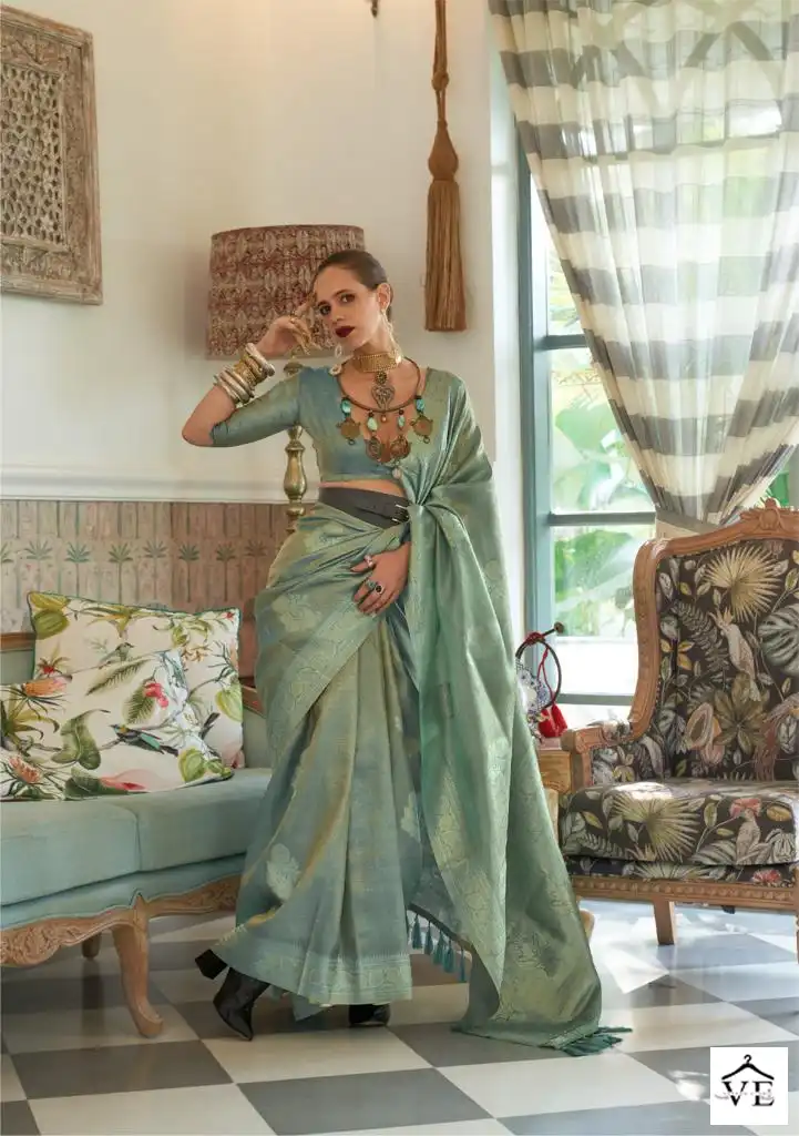 Rajtex Kalki Koechlin - Orchid Satin Tissue Nylon Wholesale Saree Catalog — Wholesale Sarees, MPA wholesale from Surat - Gallery Image 5
