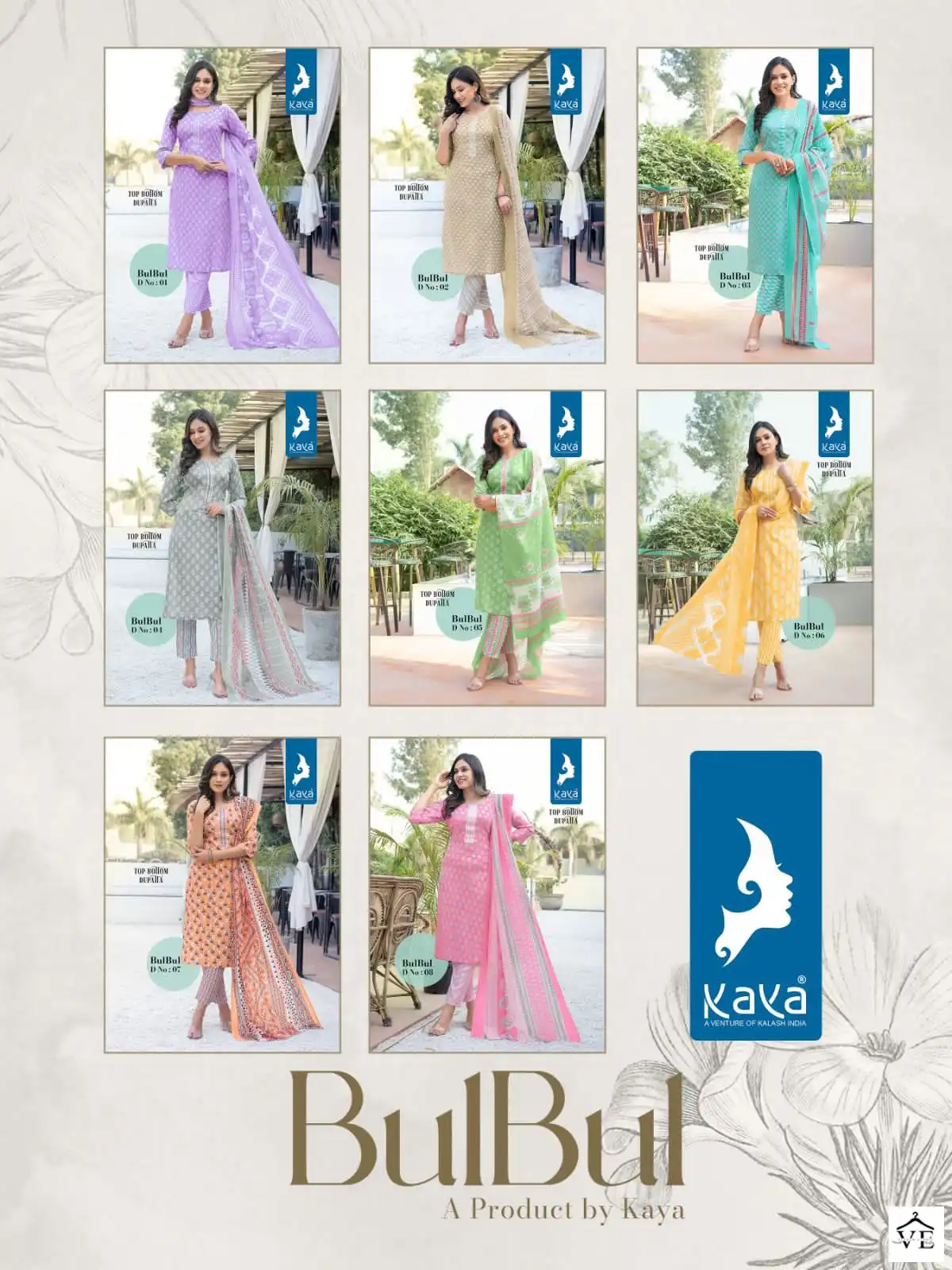 Kaya Bulbul Rayon Wholesale Readymade Salwar Suit Catalog — Wholesale Salwar Suits, MPA wholesale from Surat — view 9