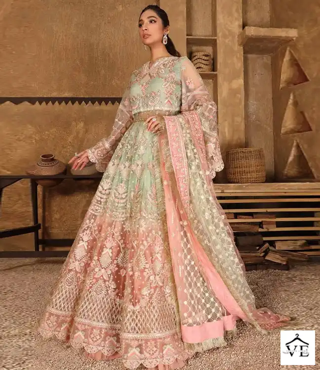 Fepic C-1141 Shaded Butterfly Net Wholesale Pakistani Salwar Kameez Catalog — Wholesale Salwar Suits, MPA wholesale from Surat — view 1
