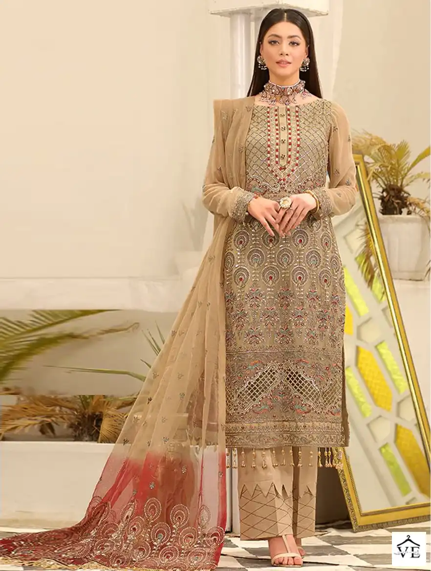 Fepic C-1236 Georgette Wholesale Designer Pakistani Suit Catalog — Wholesale Salwar Suits, MPA wholesale from Surat — view 1