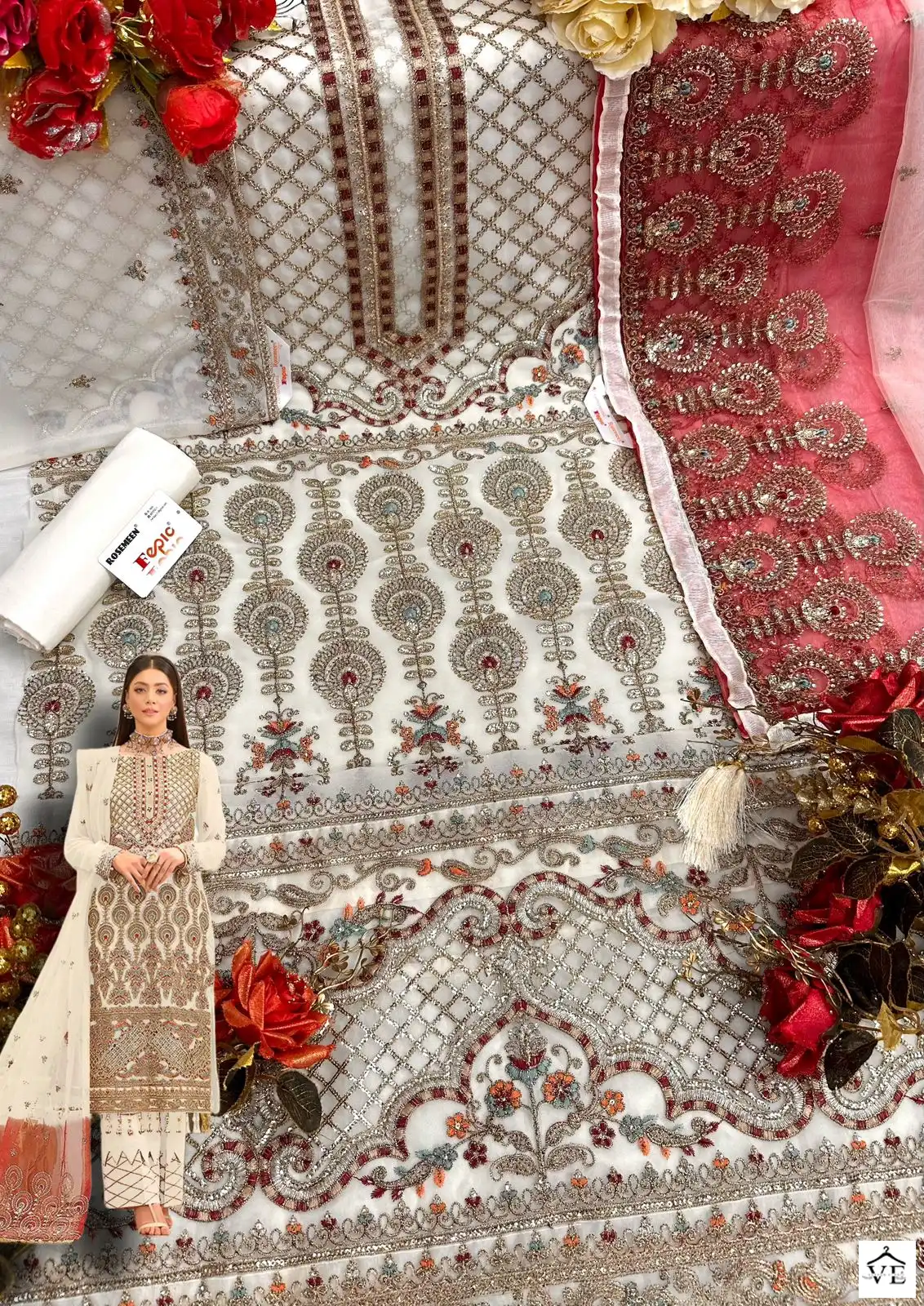 Fepic C-1236 Georgette Wholesale Designer Pakistani Suit Catalog — Wholesale Salwar Suits, MPA wholesale from Surat - Gallery Image 4