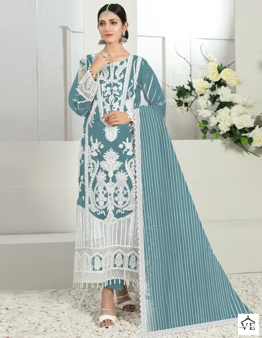 Fepic C-1267 Organza Wholesale Designer Pakistani Suit Catalog — Wholesale Salwar Suits, MPA wholesale from Surat — view 1