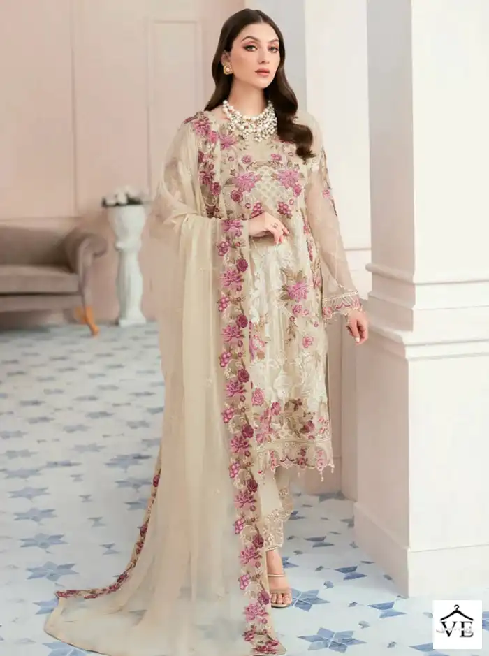Fepic C-1296 Georgette Wholesale Designer Pakistani Suit Catalog — Wholesale Salwar Suits, MPA wholesale from Surat — view 1