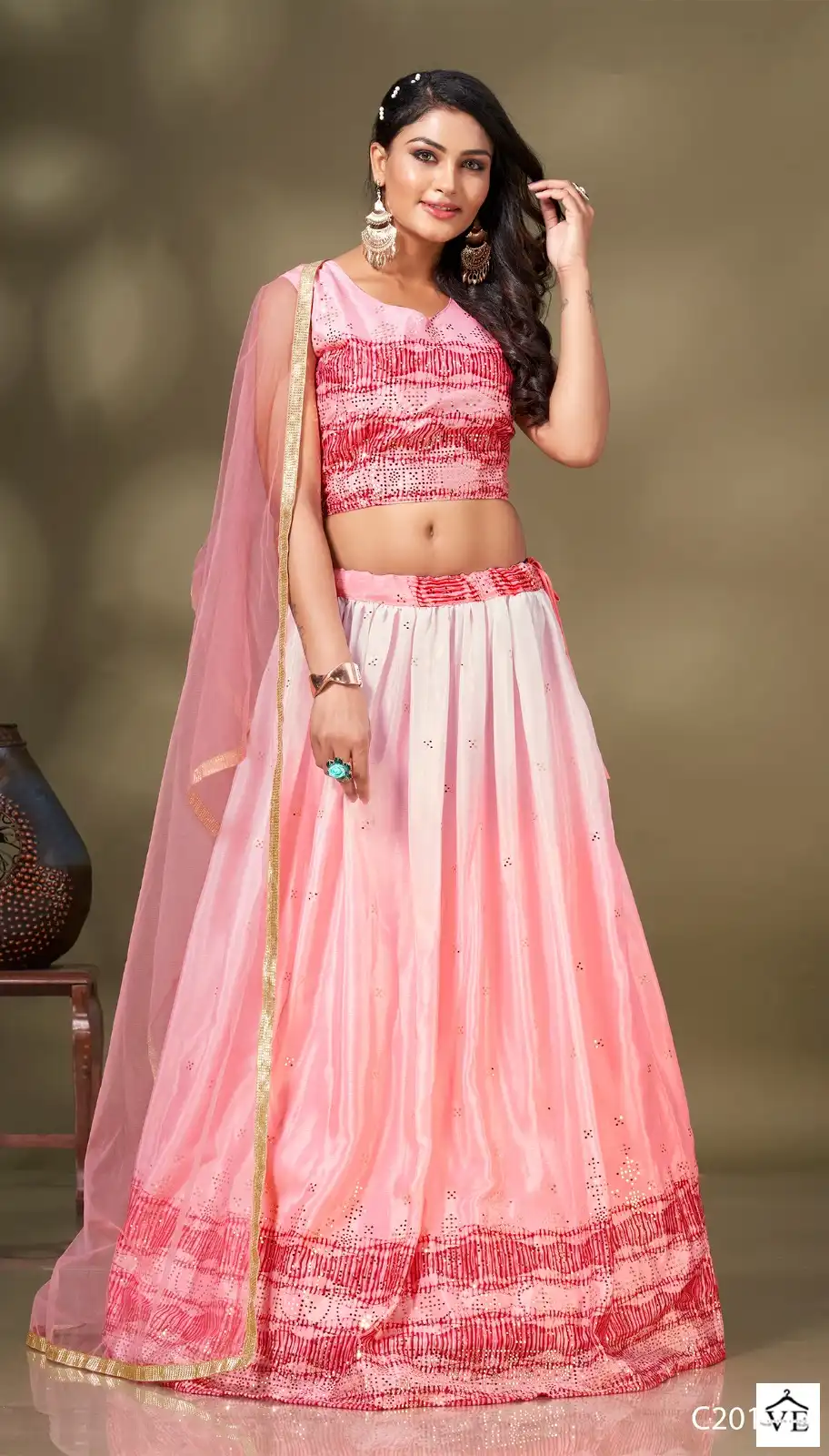 Amoha C2015 Chinnon Crush Wholesale Lahenga Catalog — Wholesale Lehenga, MPA wholesale from Surat — view 3