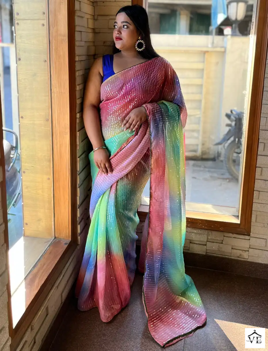 Vardan Ethnic Candy Pop Vol 2 Premium Georgette Wholesale Saree — Wholesale Sarees, MPA wholesale from Surat — view 1