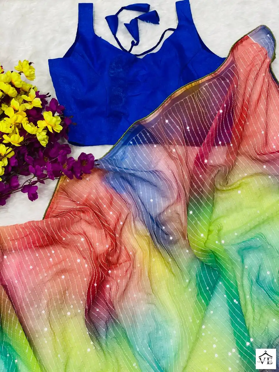 Vardan Ethnic Candy Pop Vol 2 Premium Georgette Wholesale Saree — Wholesale Sarees, MPA wholesale from Surat - Gallery Image 4